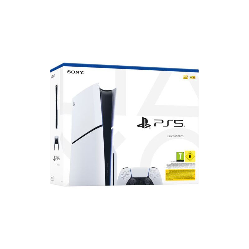 CONSOLA WHITE SLIM EDITION + DUALSENSE (1TB)