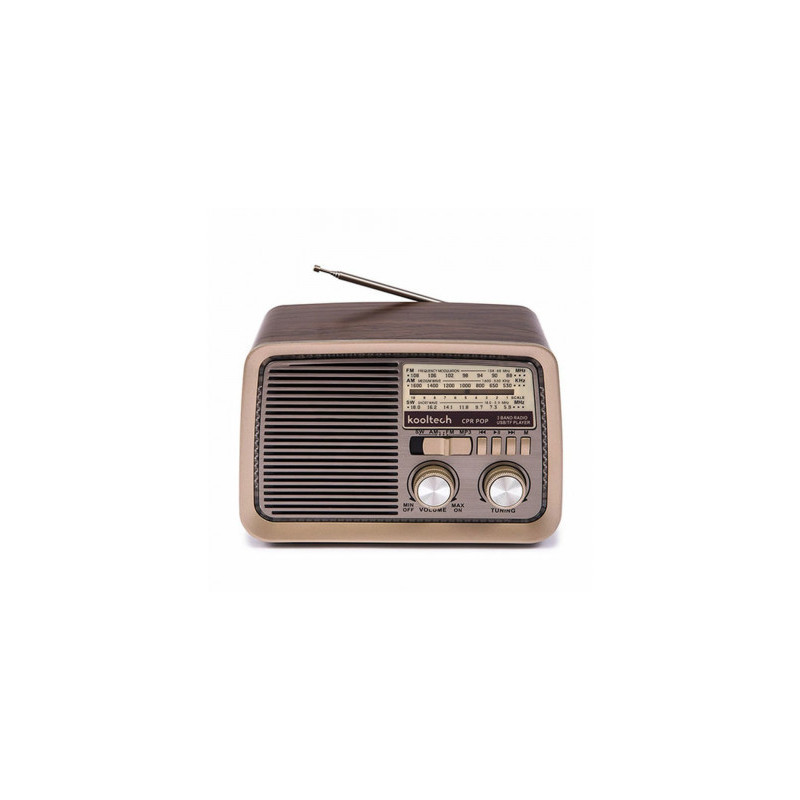 Portable Bluetooth Radio Kooltech CPR POP Vintage