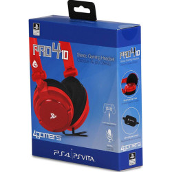 4GAMERS STEREO GAMING HEADSET PRO4-10 ROJO